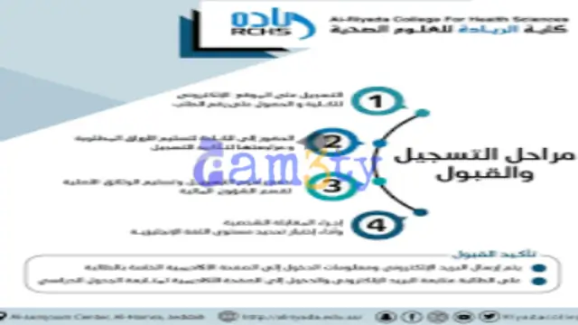 القبول والتسجيل في كلية الريادة العلوم الصحية